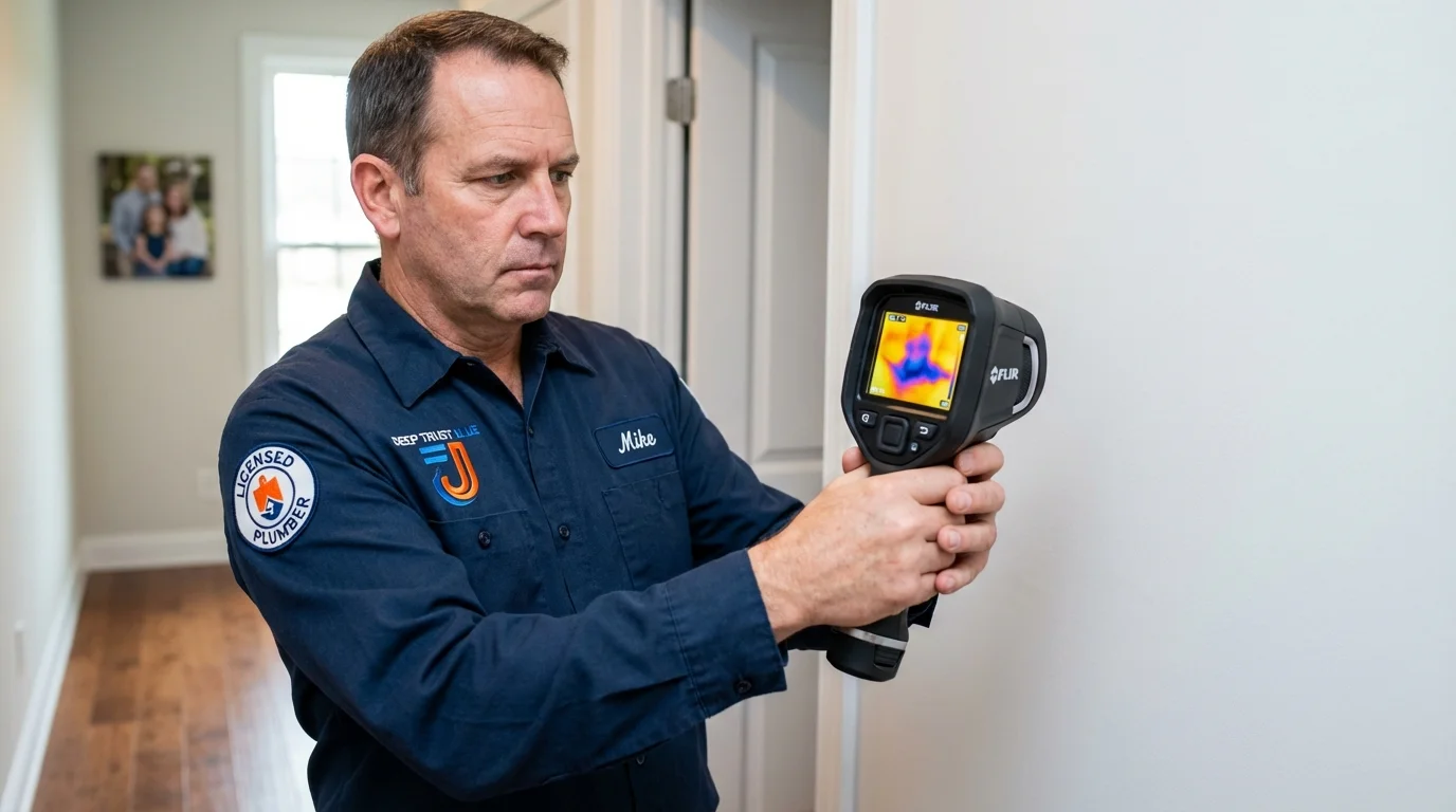 Thermal imaging leak detection by Johns Plumbing LLC in Nahunta